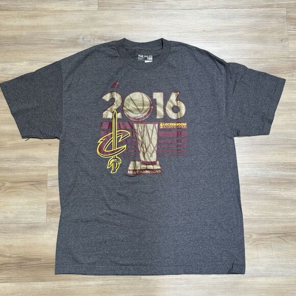 ADIDAS Cleveland Cavaliers T-Shirt 2016 NBA Finals Champions Men's Size XL - Picture 2 of 9